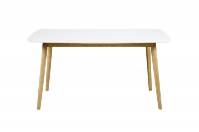 Jedálenský stôl Naiara 150 cm dub biely lak